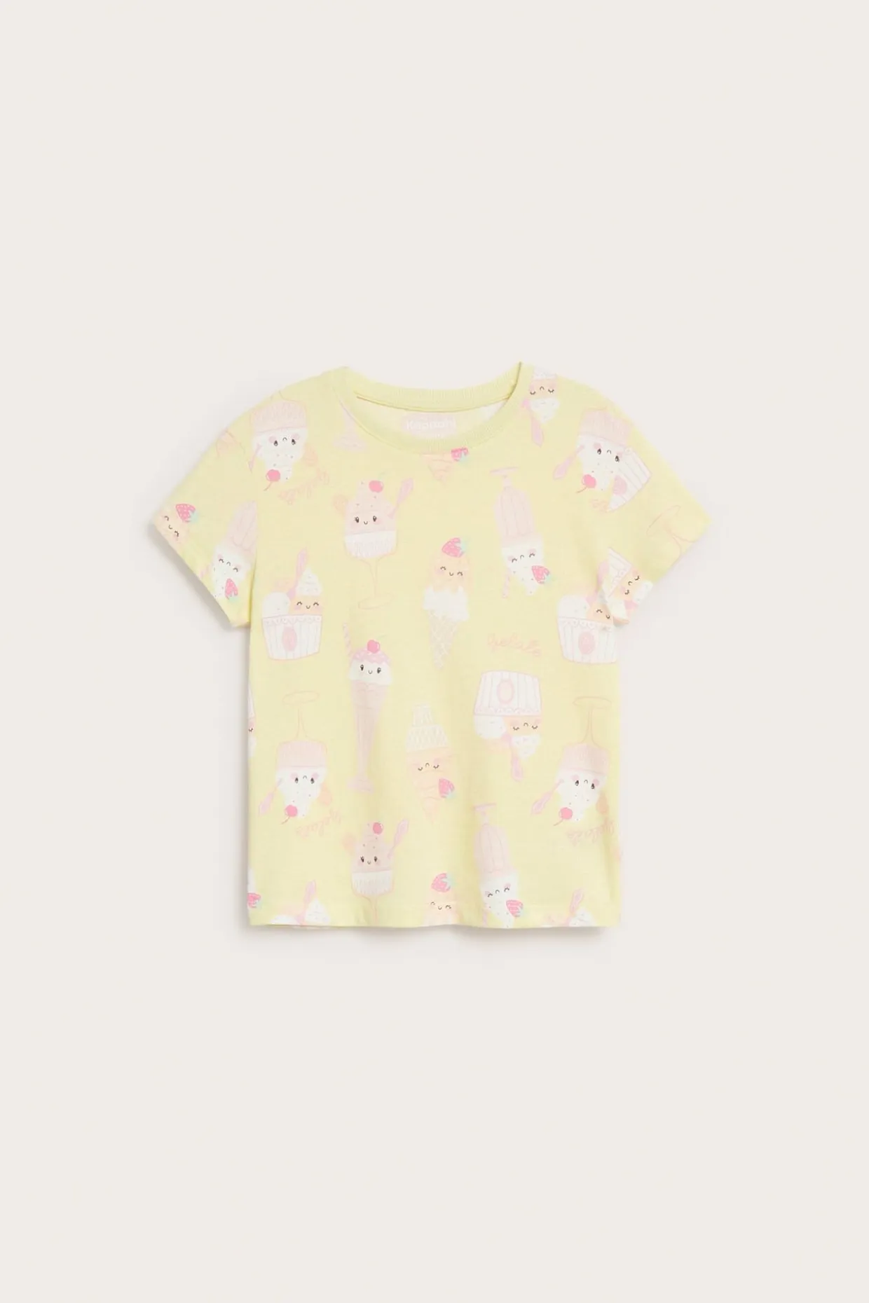 Kortärmad t-shirt med glassprint