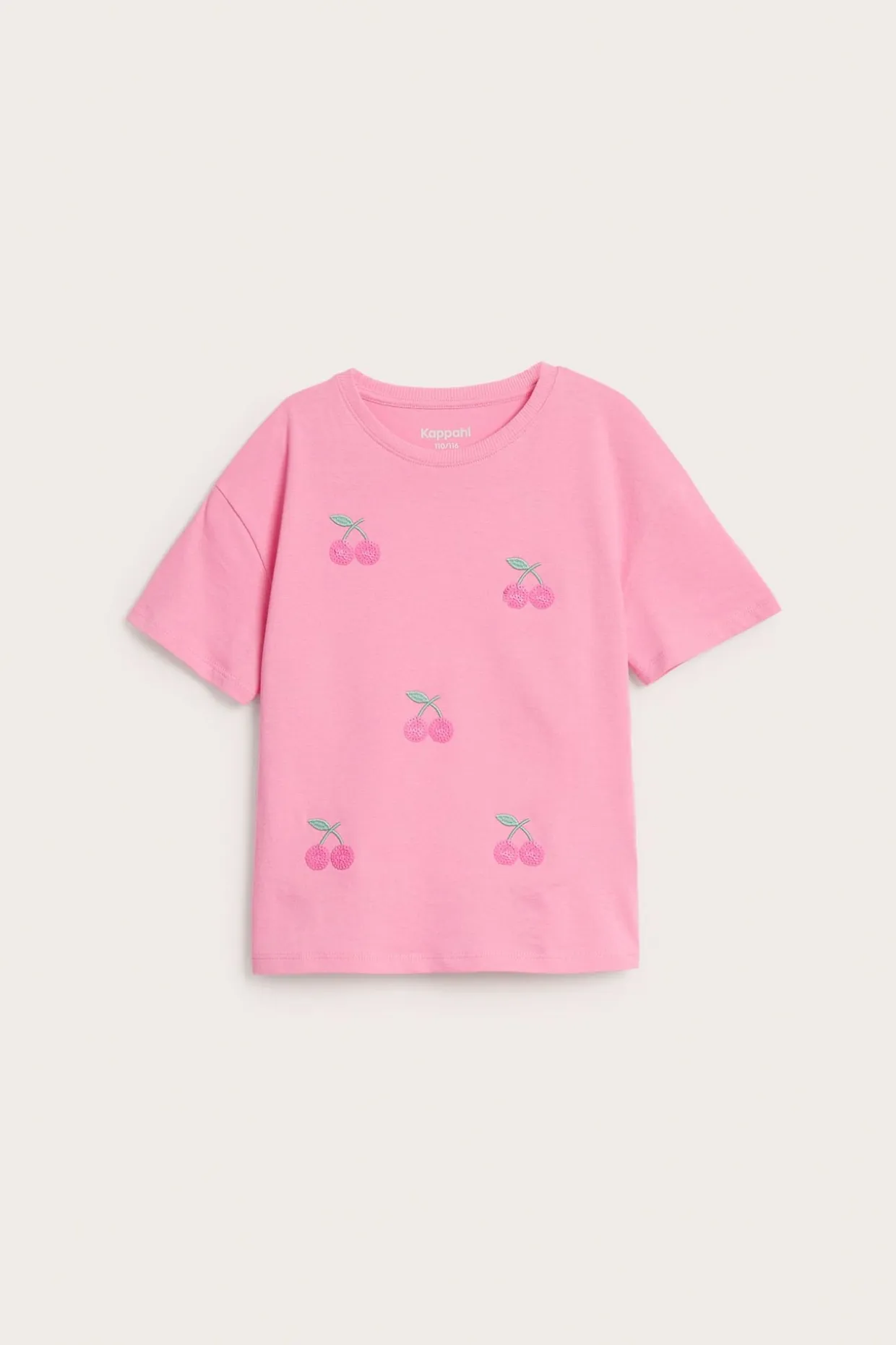 Kortärmad t-shirt med körsbär