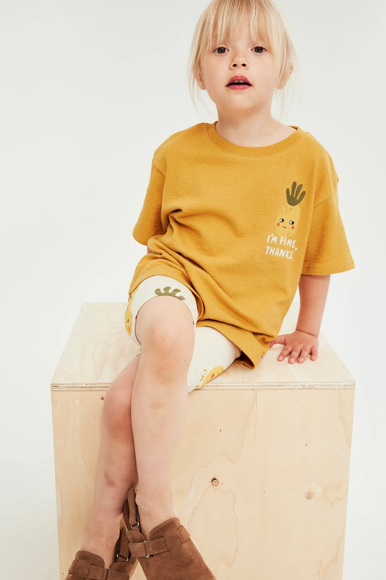 Kortärmad t-shirt med tryck