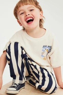 Kortärmad t-shirt med tryck