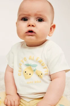 Kortärmad t-shirt med tryck
