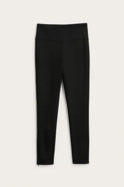 Leggings med dragkedja vid anklarna
