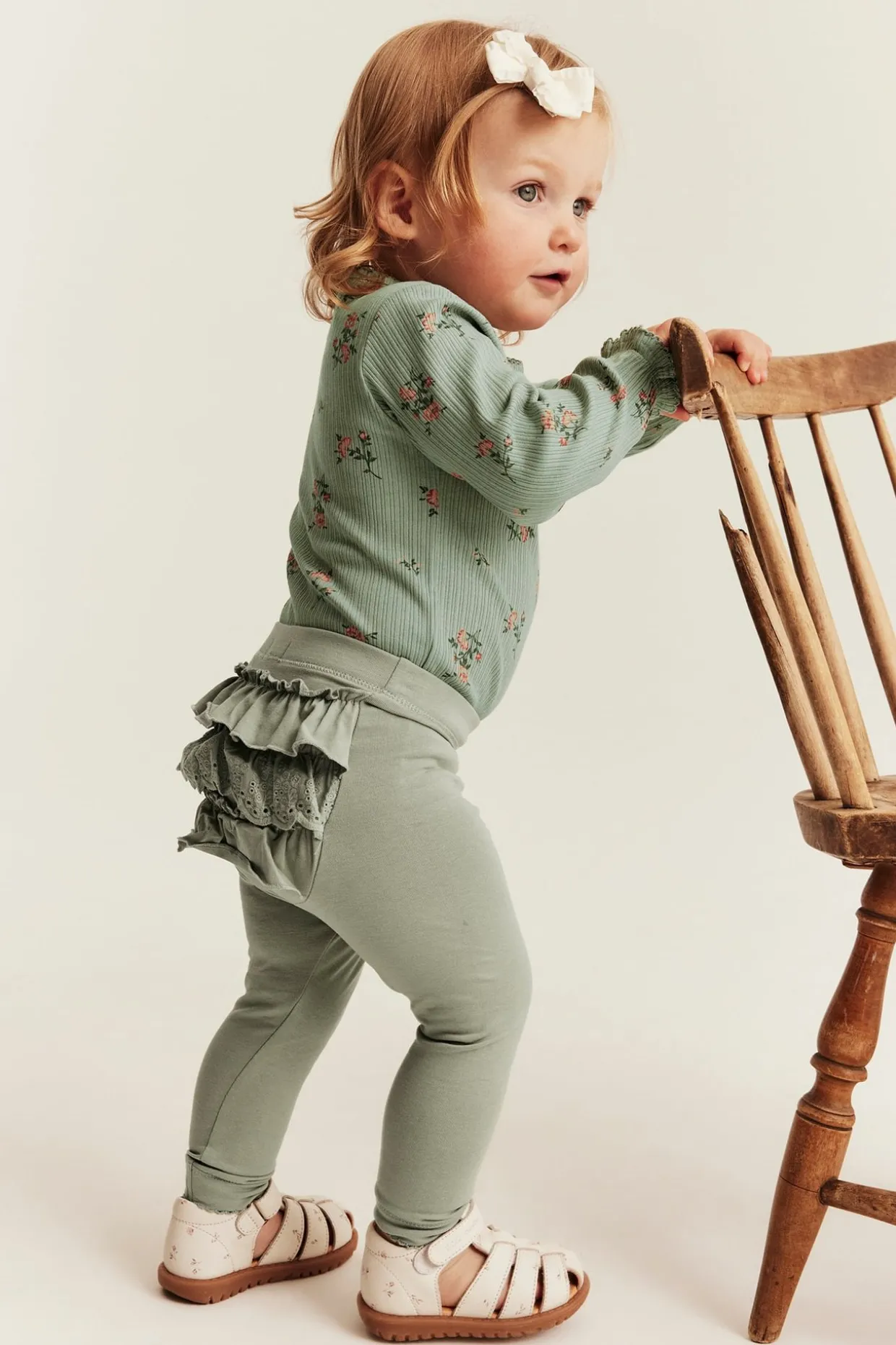 Leggings med volang