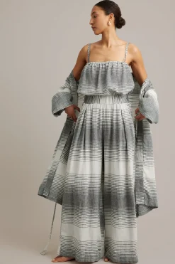 Linnebyxor wide fit
