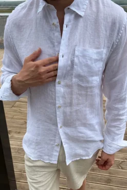 Linneskjorta regular fit