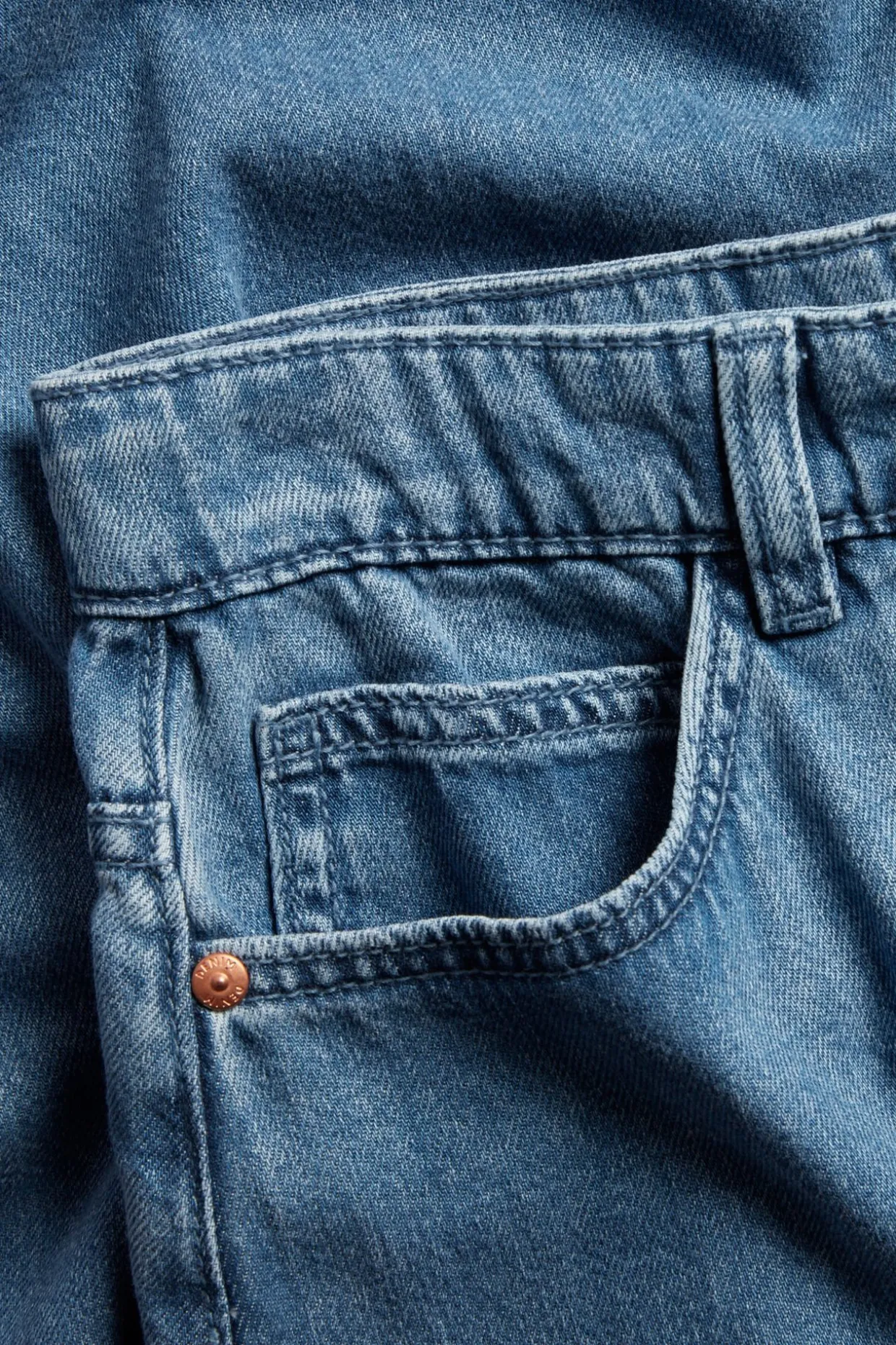 Lång jeanskjol
