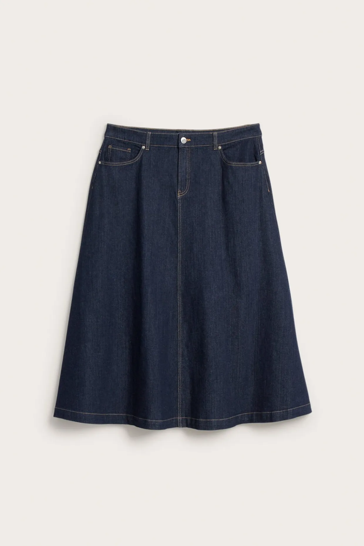 Lång jeanskjol