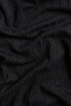 Lång ribbad t-shirt