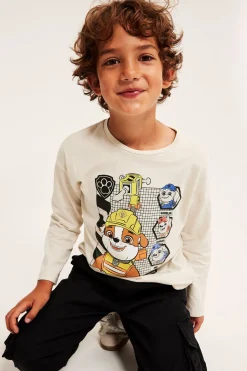 Långärmad t-shirt med Rubble från Paw Patrol