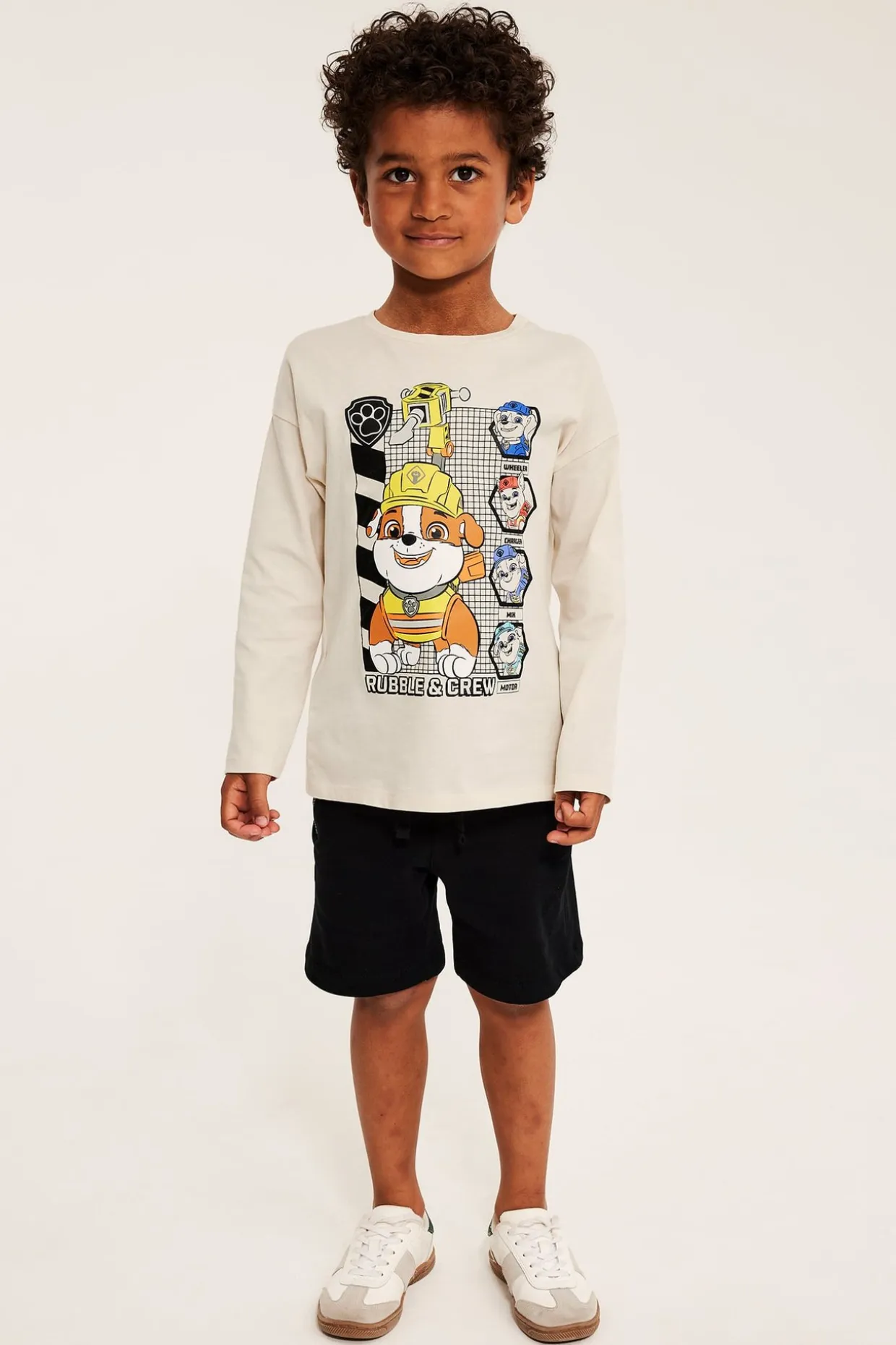 Långärmad t-shirt med Rubble från Paw Patrol