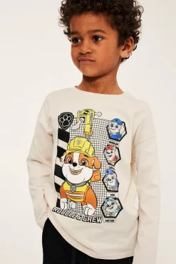 Långärmad t-shirt med Rubble från Paw Patrol
