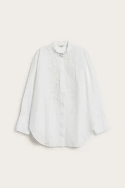 Lång skjorta med broderier