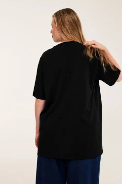Lång t-shirt i bomull