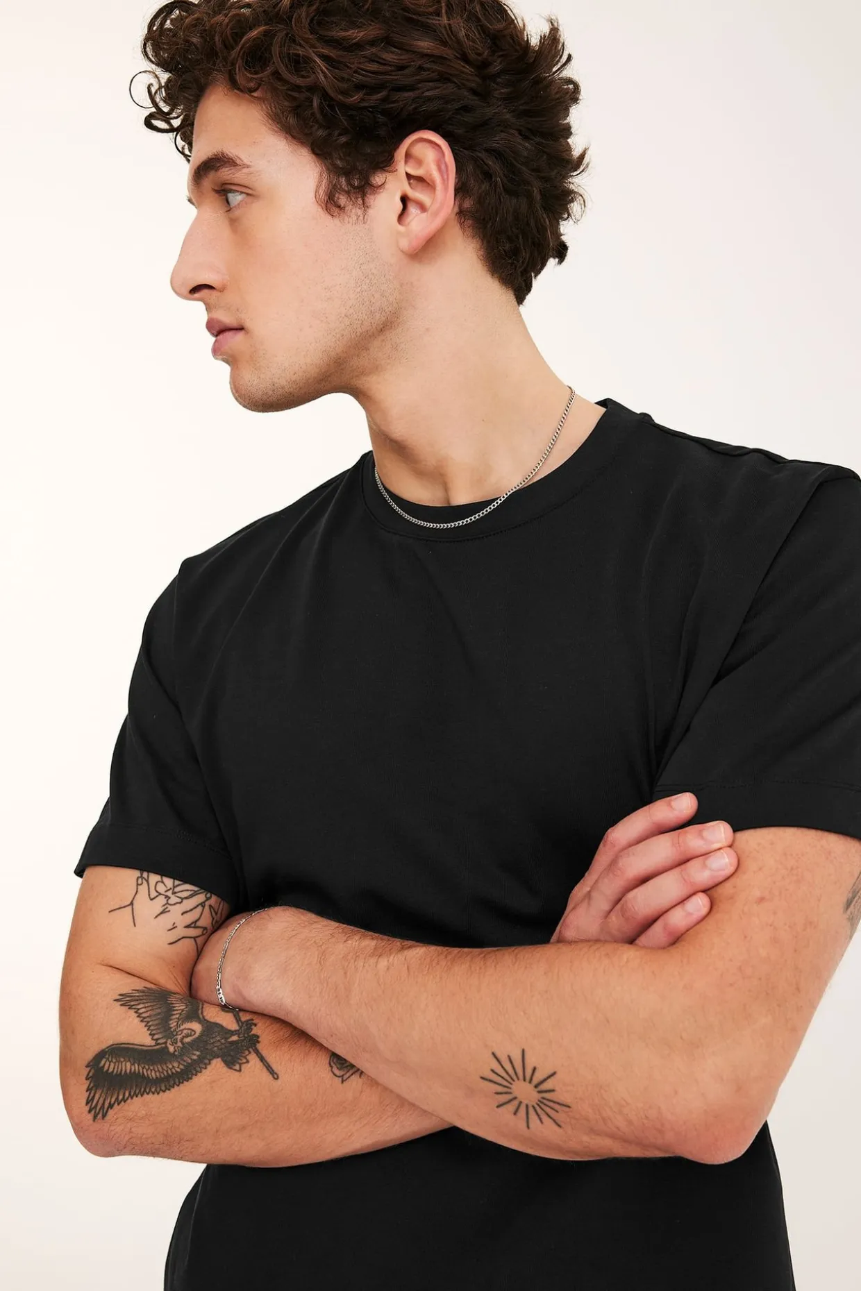 Loose t-shirt i bomull