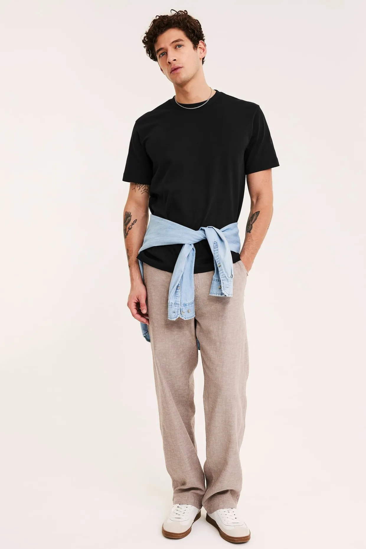 Loose t-shirt i bomull
