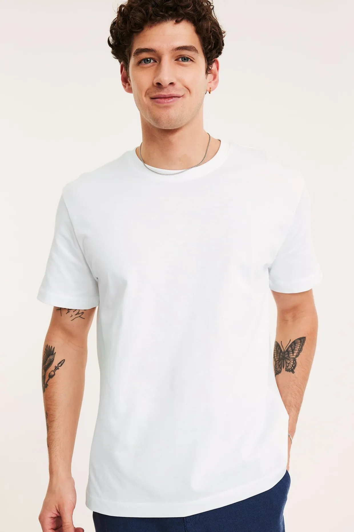 Loose t-shirt i bomull