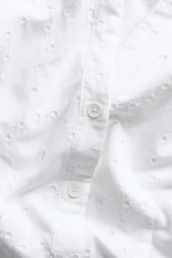 Midiklänning med broderie anglaise