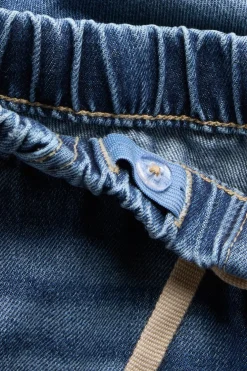 Mjuka jeansshorts i dra-på-modell