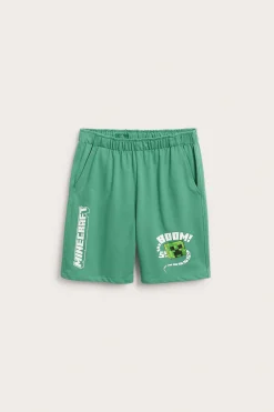 Mjukisshorts med Minecraft print