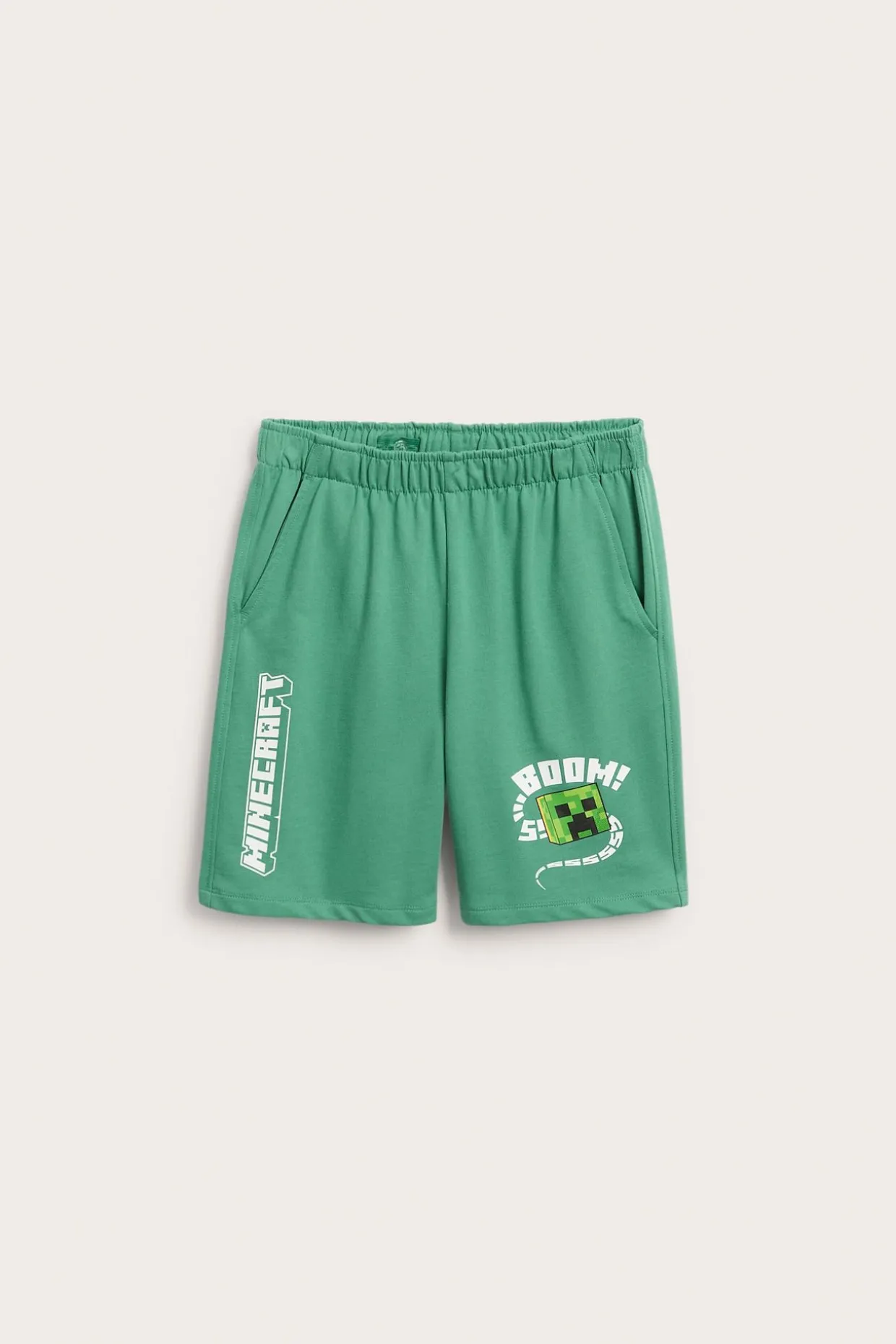 Mjukisshorts med Minecraft print