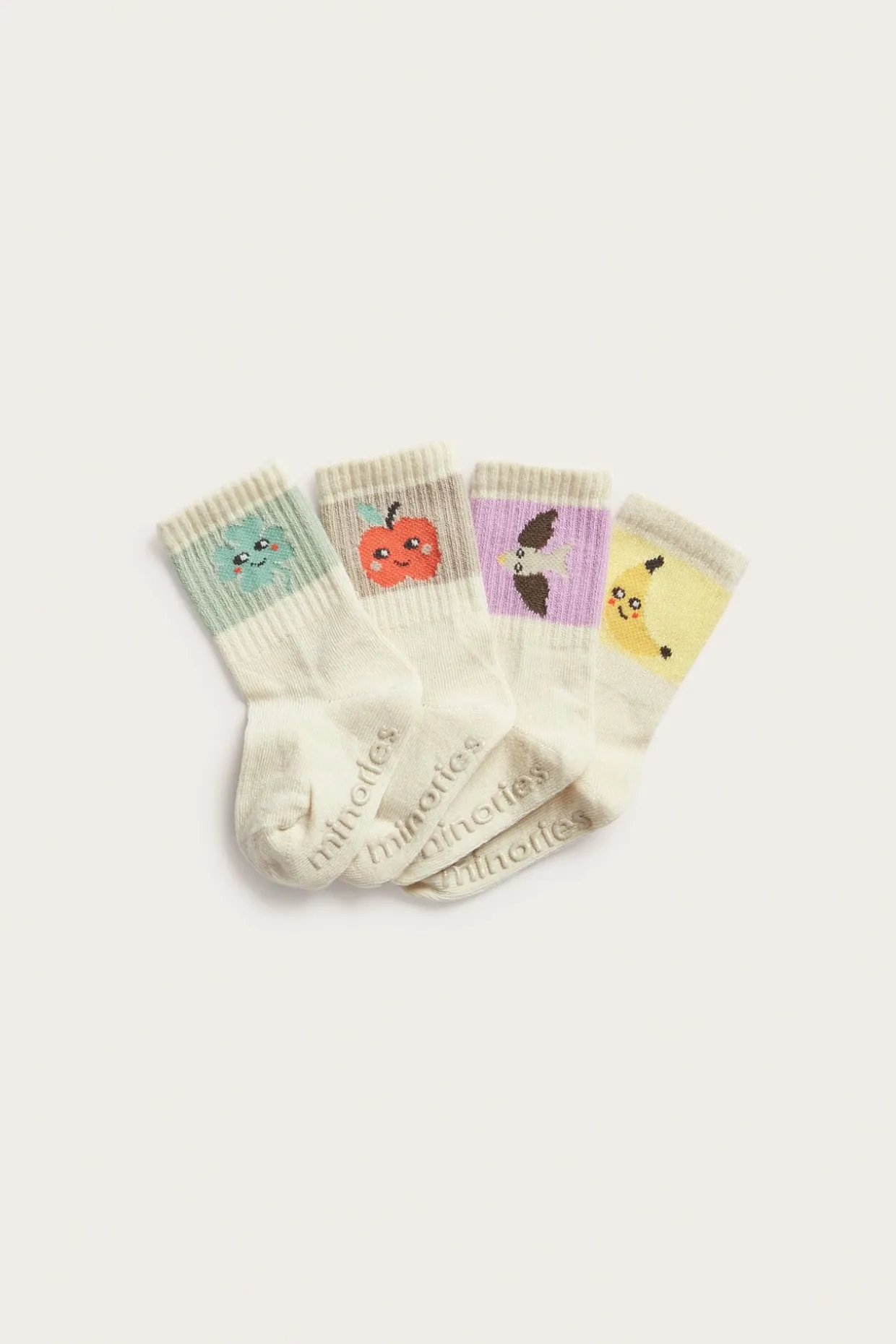 Mönstrade babystrumpor 4-pack