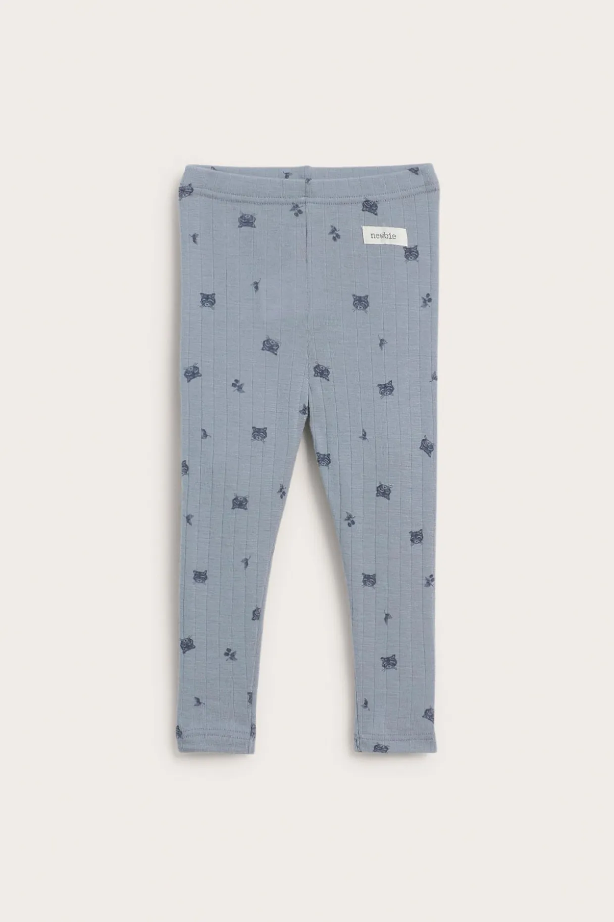 Mönstrade leggings i merinoull