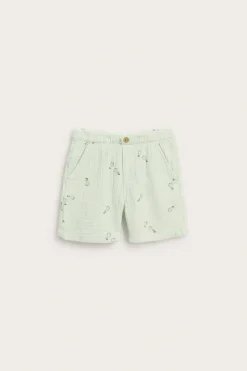 Mönstrade shorts i muslin