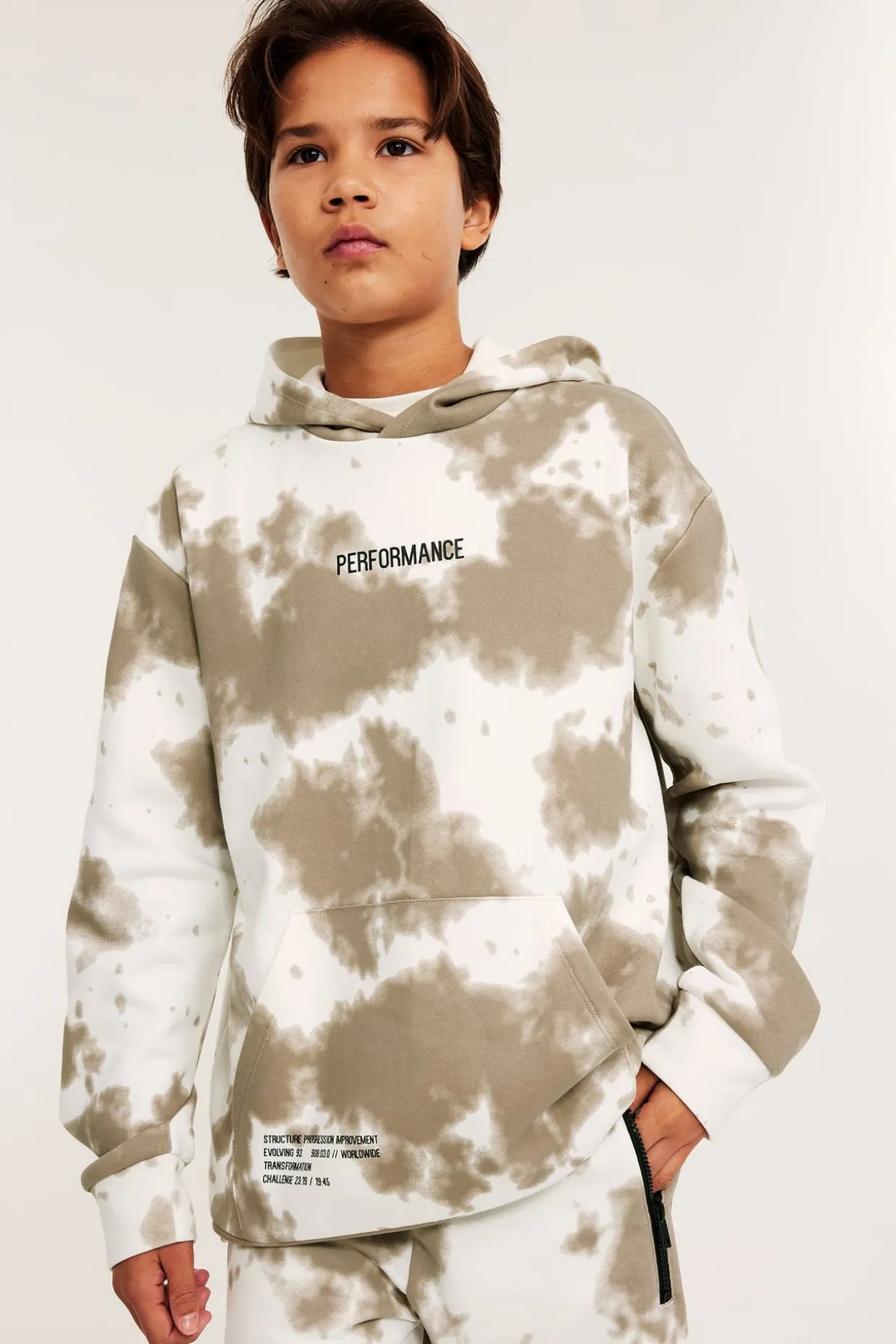 Mönstrad hoodie
