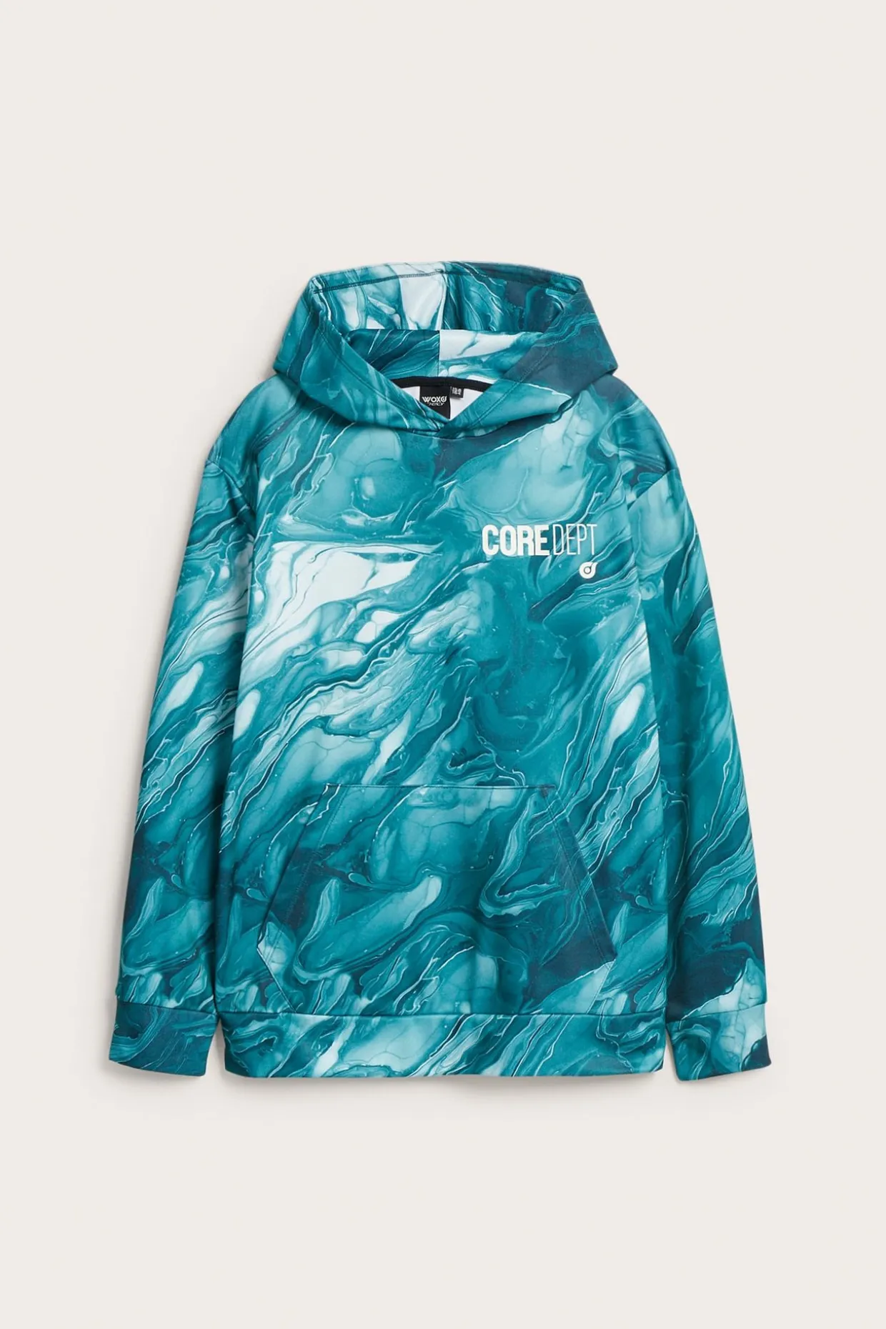 Mönstrad hoodie i WCT
