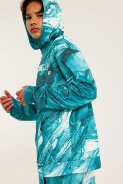 Mönstrad hoodie i WCT