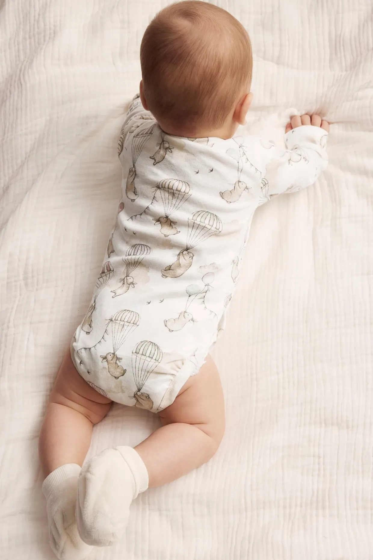 Mönstrad omlottbody baby