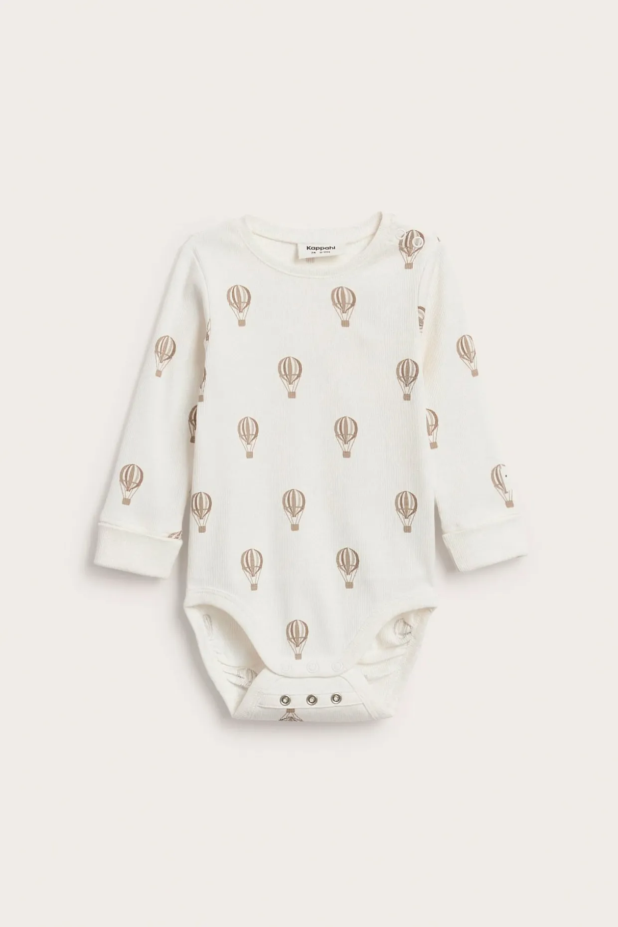 Mönstrad ribbad babybody