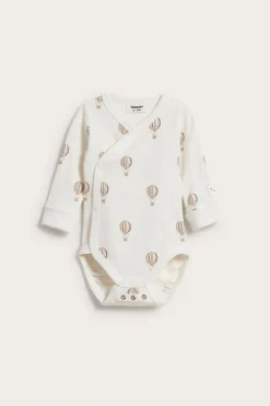 Mönstrad ribbad babybody