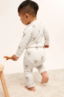 Mönstrad ribbad babybody