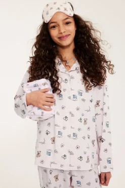 Mönstrad skjortpyjamas