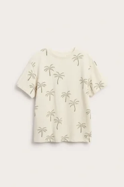 Mönstrad t-shirt i bomull