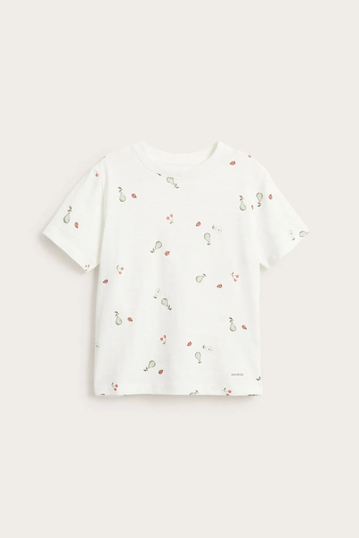 Mönstrad t-shirt i slubtrikå
