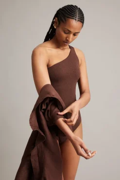One shoulder baddräkt