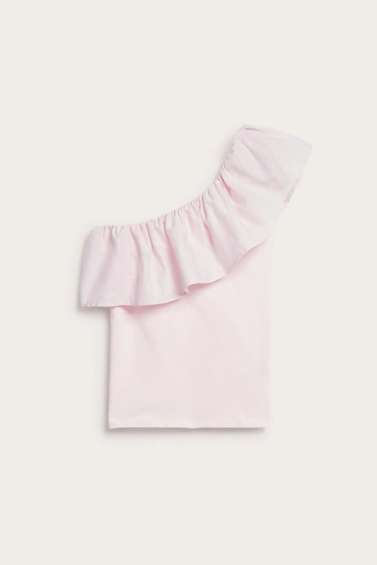 One shoulder volangtopp