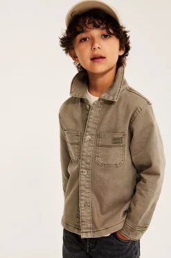 Overshirt i bomullstwill