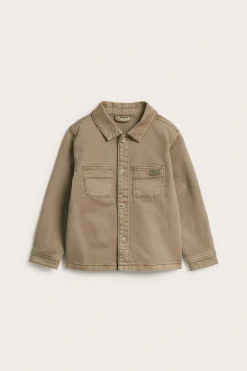Overshirt i bomullstwill