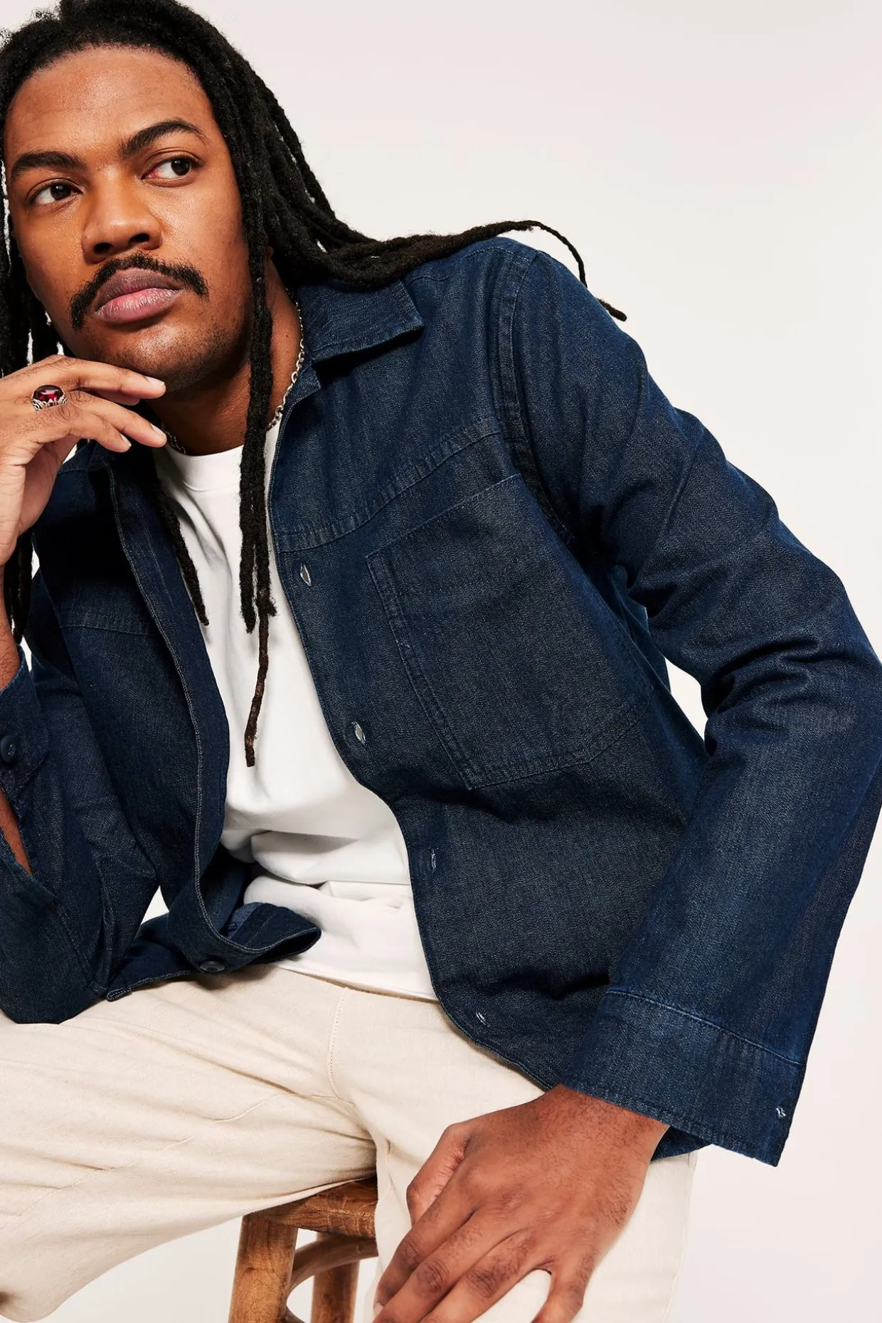 Overshirt i denim