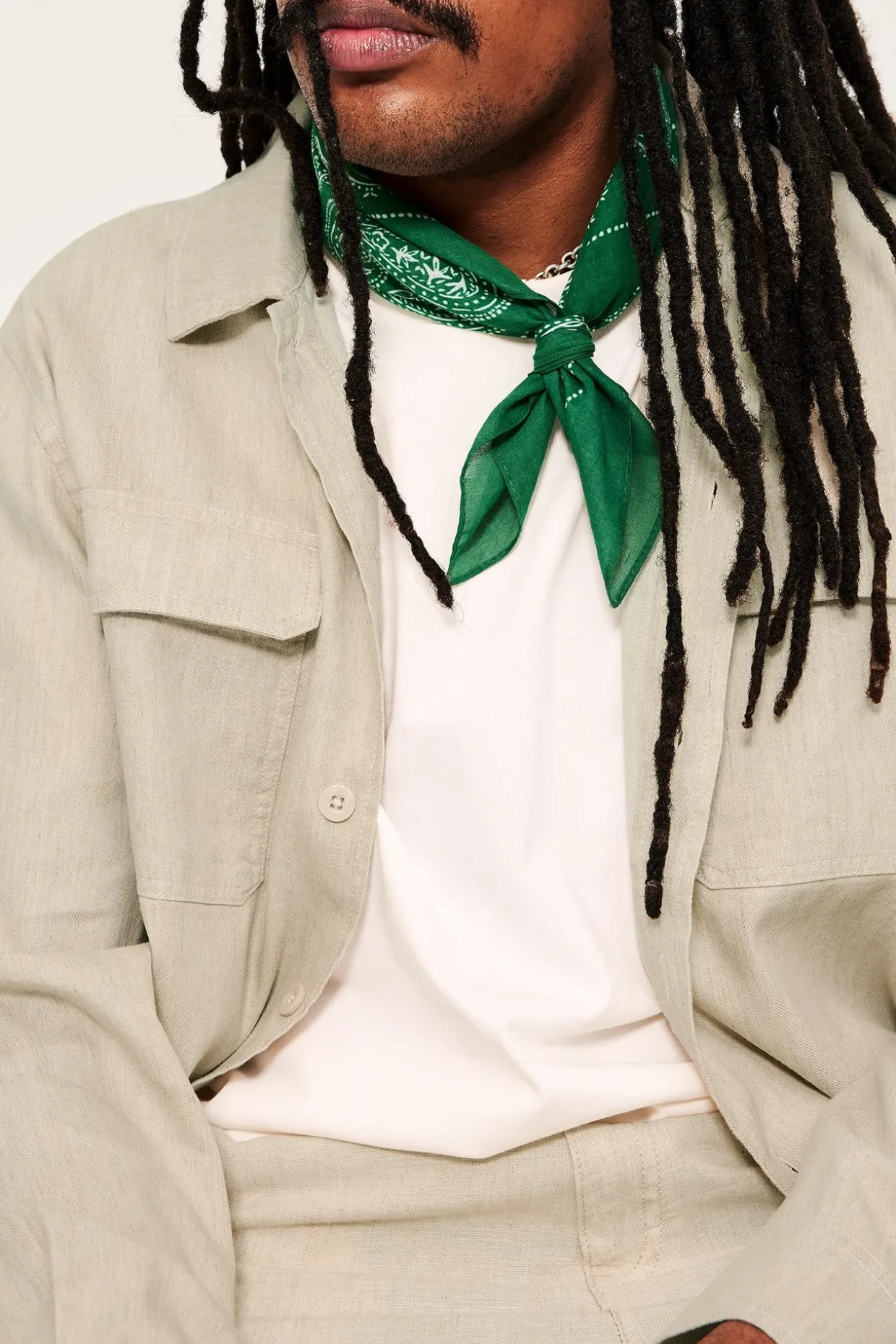 Overshirt i linnemix