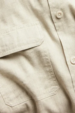 Overshirt i linnemix