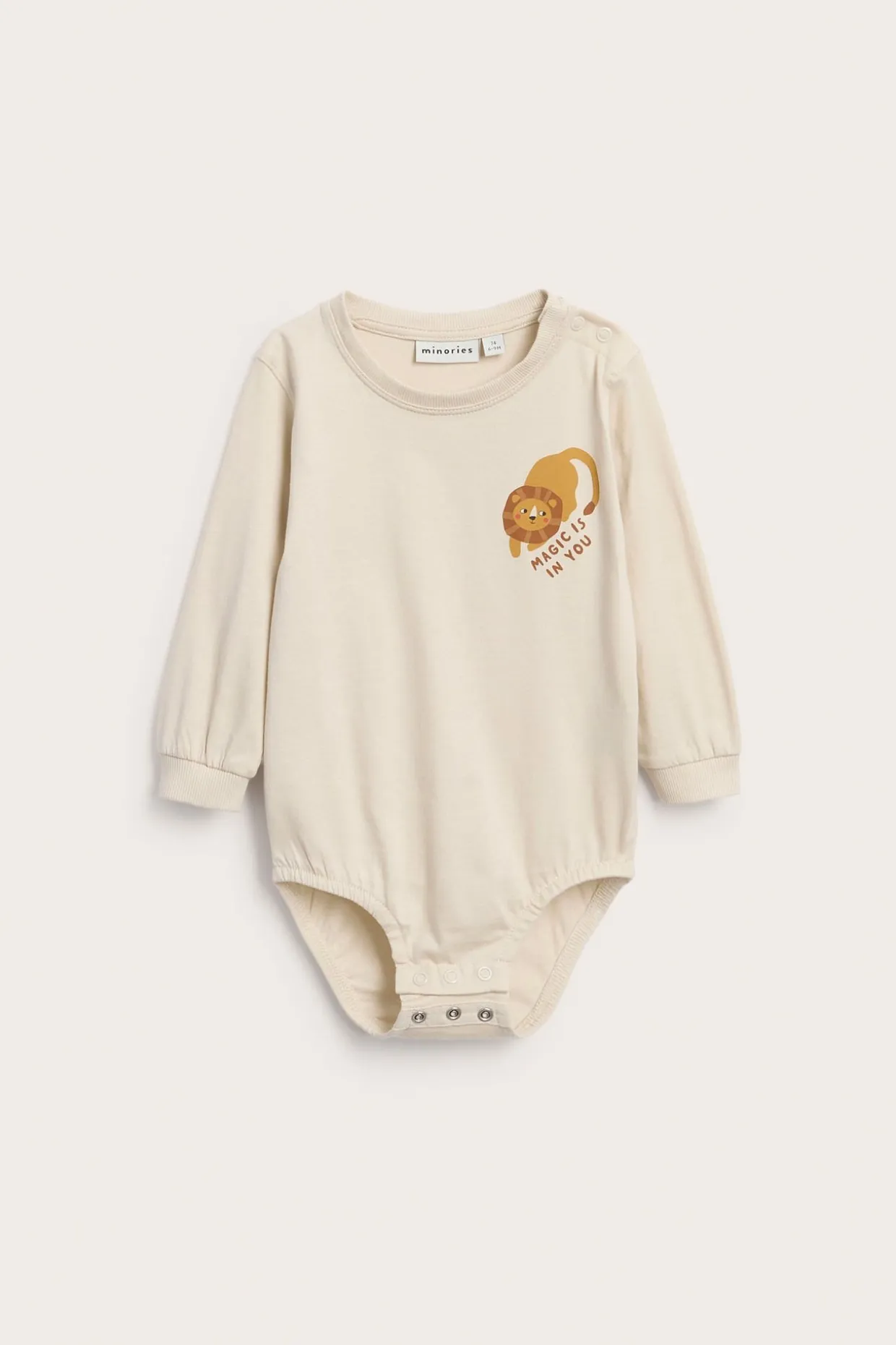 Oversize body med lejonmotiv