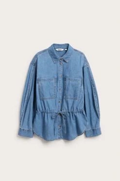 Oversized jeansskjorta