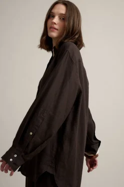 Oversized linneskjorta