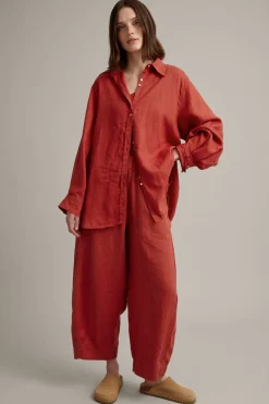 Oversized linneskjorta