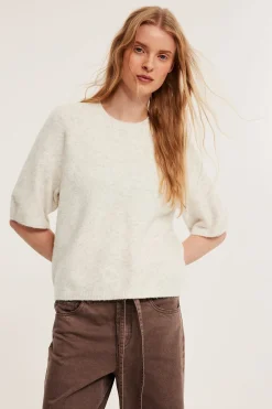 Oversized stickad t-shirt