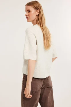 Oversized stickad t-shirt